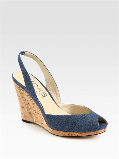 michael kors shoes women sandals|michael kors denim sandals.